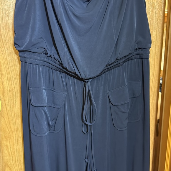 Vince Camuto Deep Blue Sleeveless Jumpsuit size 2X - Picture 5 of 8